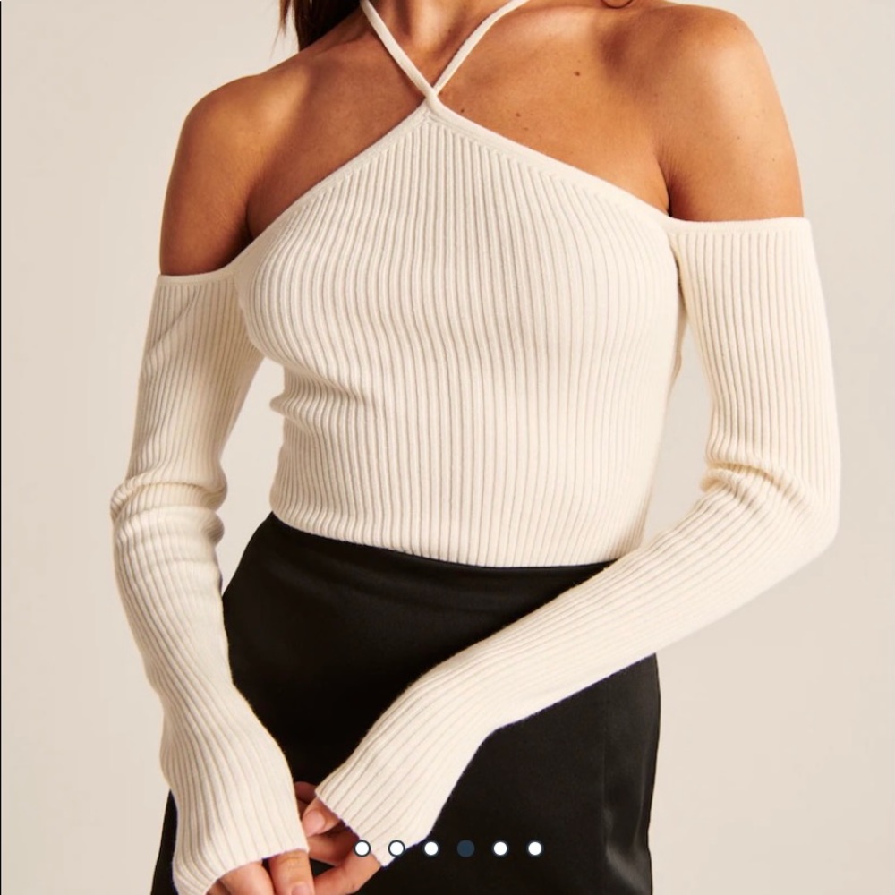 Abercrombie Halter Sweater Bodysuit